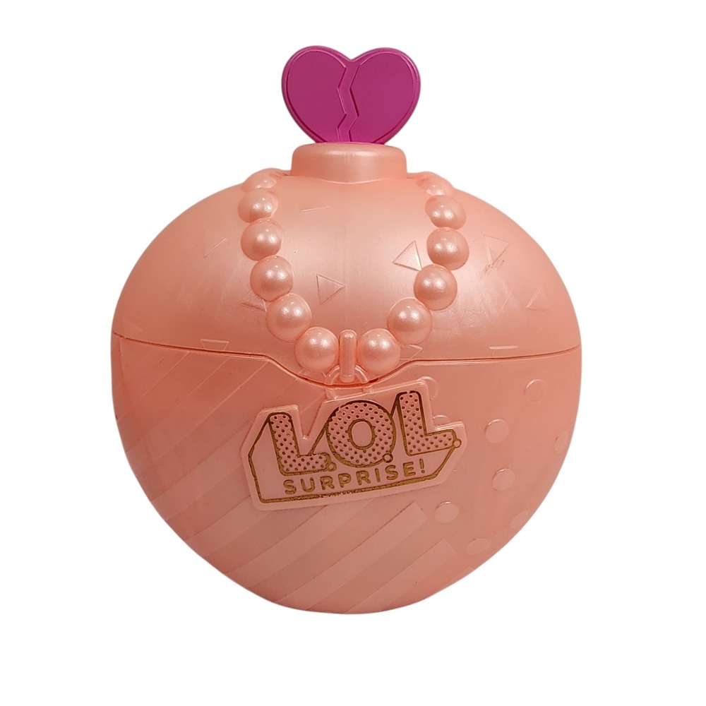 LOL Surprise Pink Ball Heart Top Pearl Necklace Play Case Storage